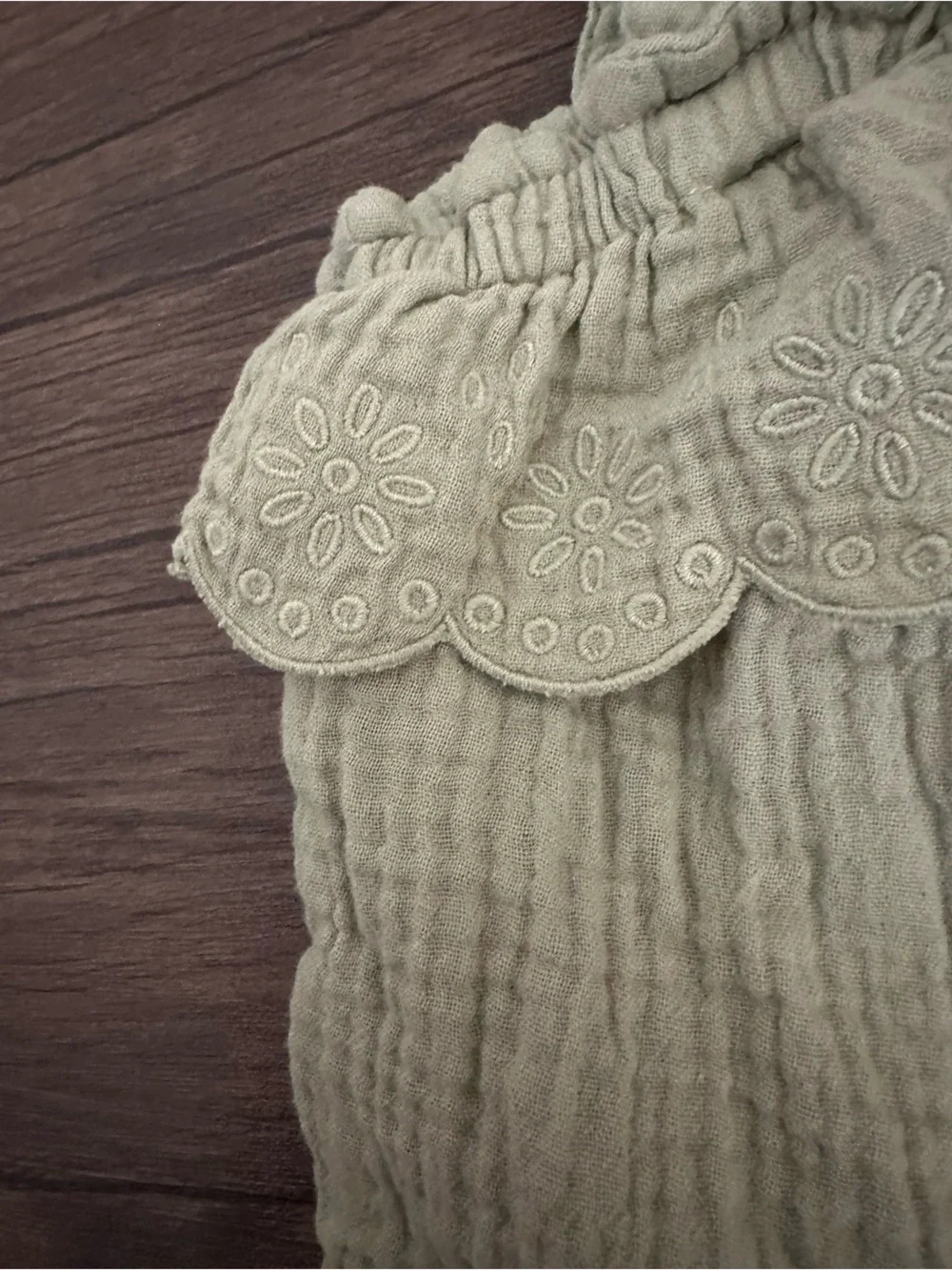 Carter's Two-Piece Girls Set - Cream Tank & Sage Green Shorts
